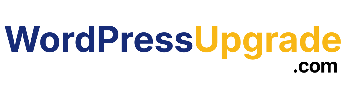 WordPress Upgrade